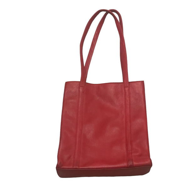 LEVENGER Red Two-Handle Tote - Picture 2 of 16